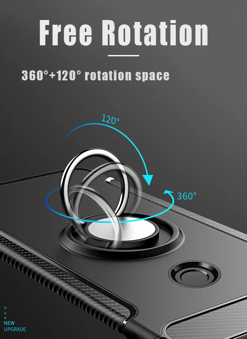 Чехол для Xiaomi mi 8 Lite силиконовый чехол ТПУ+ PC кольцо задняя крышка аксессуары Броня Coque для красный mi Note 6 Pro Чехол Fundas магнит
