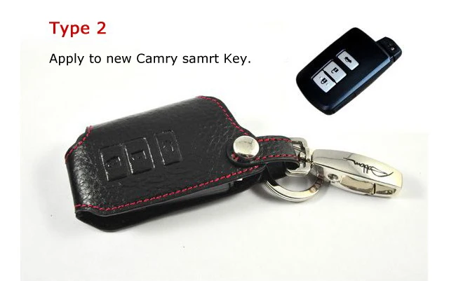 Бесплатная доставка кожа Ключи чехол для Toyota (type2 применяются к новой Camry Samrt ключ)