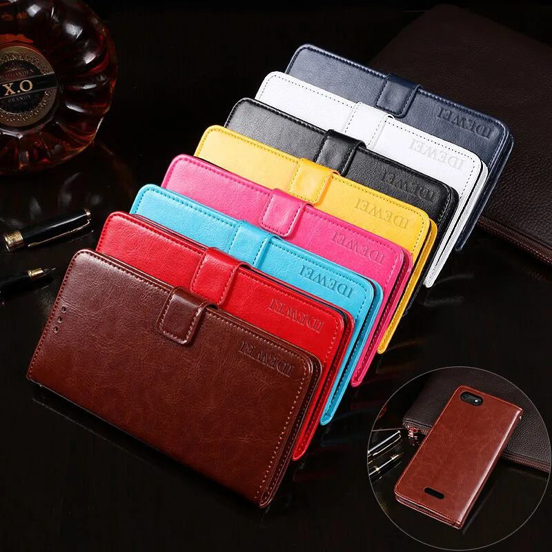 

Luxury Leather Flip Case For Wiko Tommy 3 Plus/Harry 2/Lenny 5/Jerry 3 Protective Phone Case Back Cover Wallet Case