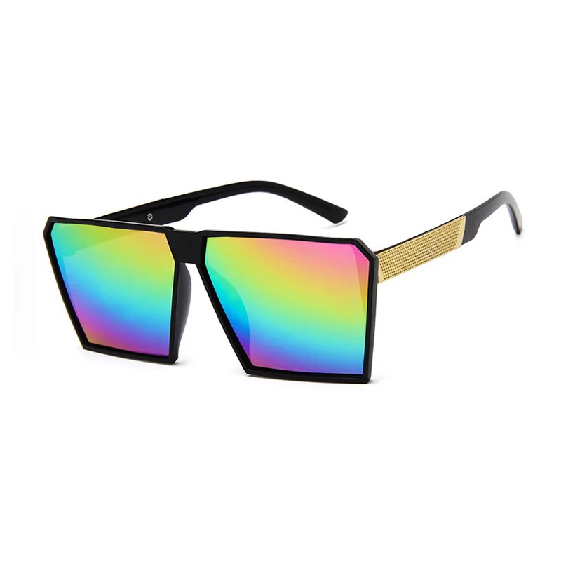 

Sunglass Square novelty sunglasses women 2018 new hip hop style color lenses retro glasses summer travel trend accessories
