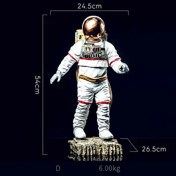 

Space Man American Astronaut Model Creative Cosmonaut Statue Fashion Northern Europe Home Decorations Resin Craftwork L2698