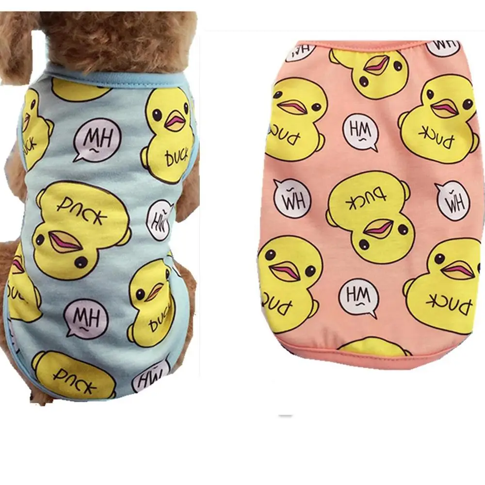 

Cute Big Yellow Duck Cartoon Pet Dog Vest Clothes Summer Dog Shirt Chihuahua Yorkie Small Large Puppy Cat Clothing