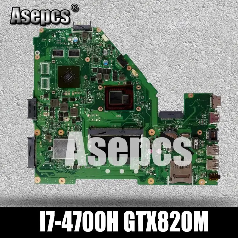 Asepcs X550JD X550JK материнская плата для ноутбука ASUS X550JD FX50J ZX50J A550J X550J X550 Тесты оригинальная материнская плата I7-4700H GTX820M