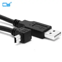 USB 2.0 Тип Мужской до 90 градусов вверх под углом USB Mini B 5pin Мужской кабель 50 см
