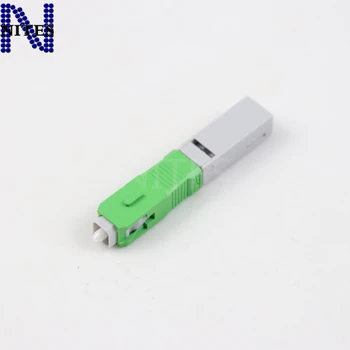 

50/pcs a lot SC-APC Fast connector SC-APC 0.2 dB single mode FTTH Optic Fiber Quick Cold connector,high quality