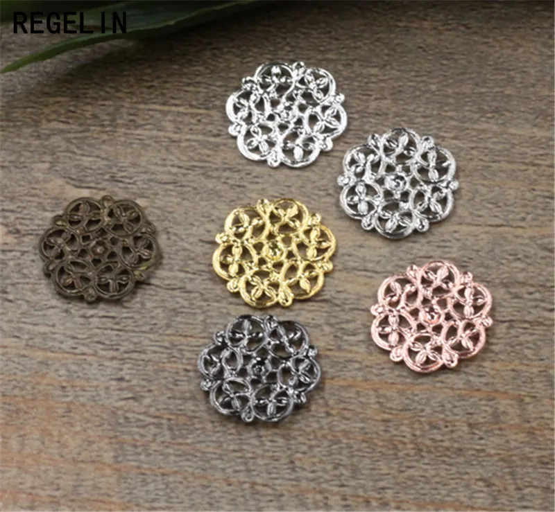 REGELIN круглые подвески с цветочным мотивом винтажные европейские Подвески 50 шт. 14