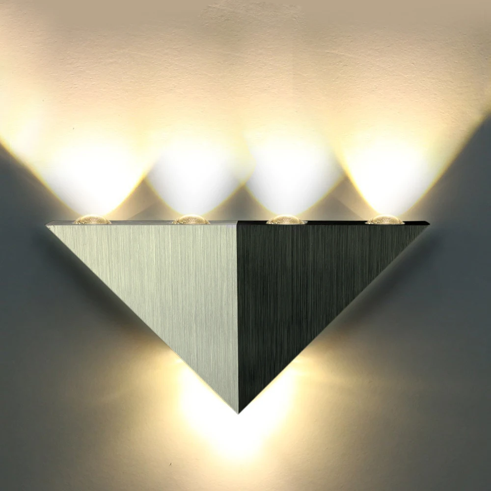 Buy Modern Led Wall Lamp 3W Aluminum Body Triangle