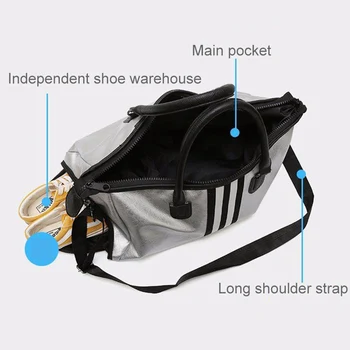 PU Leather Sports For Fitness Yoga Bags Women Travel Sport Handbag Crossbody Waterproof Training Gym Bags Shoes Storage XA932WD 2