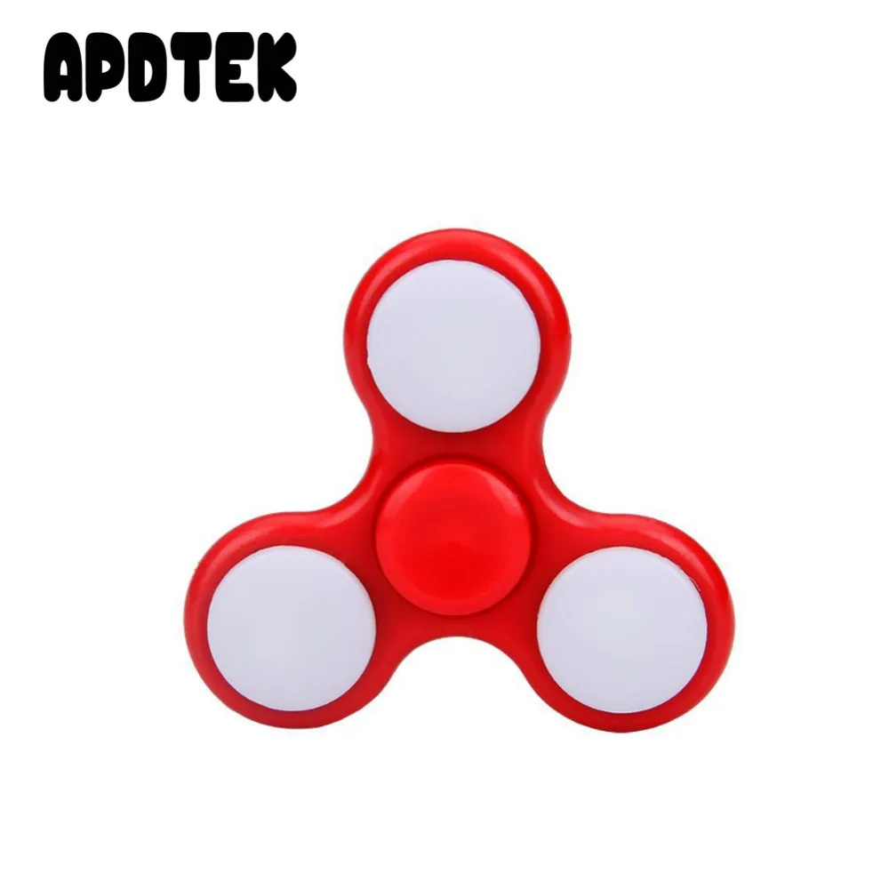 Apdtek Непоседа Счетчик Светодиодные светильники ручной Spinner Tri спиннинг