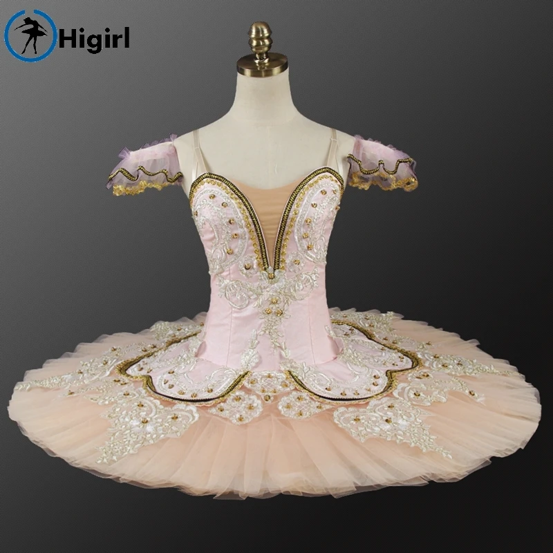 Peach Fairy professional ballet tutu pink adult Performance Tutu ballet pancake costumes nutracker ballet tutu nude BT9044