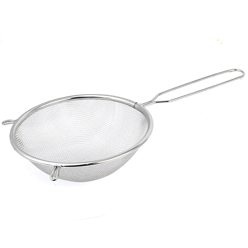 UESH Kitchen Flour Colander Sifter Sieve Oil Mesh Wire Strainer 16cm Diain Colanders