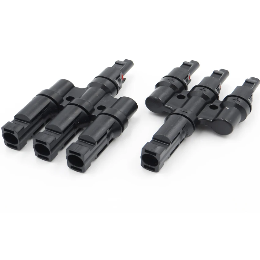 

MC4 3T Branch parallel connect 3 branch Electrical Solar 30A 1000V MC4 Connector Y For Photovoltaic Solar Panel Cable Wire Conne