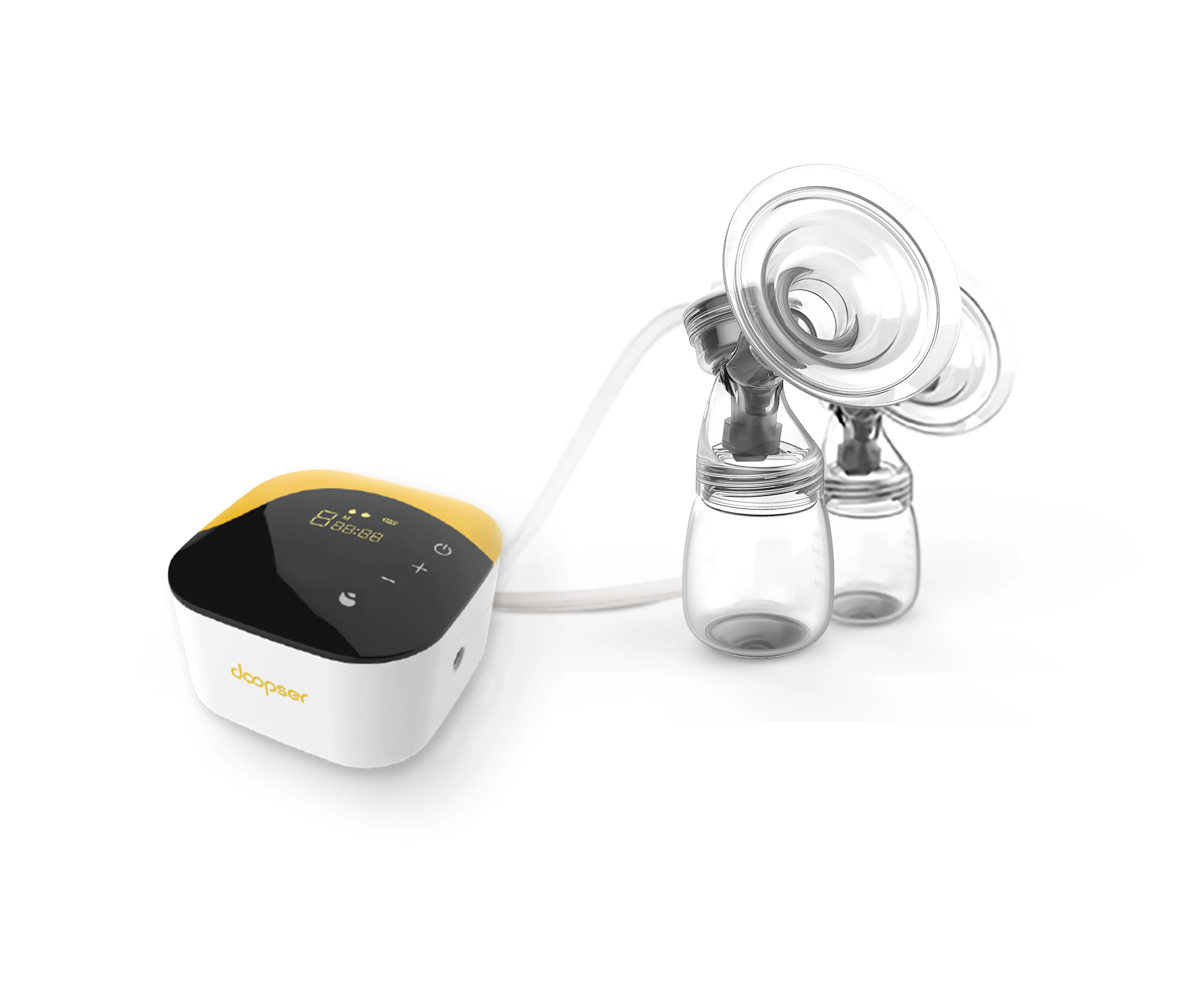 

Doopser Double Electric Breast Pump With Milk Bottle Adjustable 9 Level Infant USB Baby Breast Pumps With Massage Breastfeeding