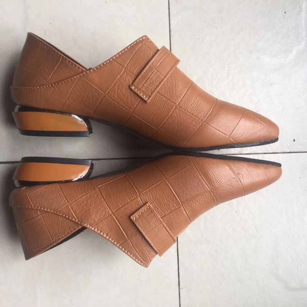 Zanpace British Style Leather Boots Spring Pointed Toe Shoes Woman Thickened High Heels Boots Buckle Strap Dual-purpose Boots Zanpace British Style Leather Boots Spring Pointed Toe Shoes Woman Thickened High Heels Boots Buckle Strap Dual-purpose Boots