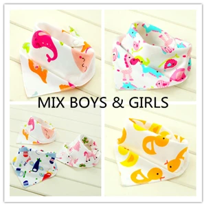 Детские нагрудники 3 шт./лот хлопок нагрудный платок одежда для малышей девочек повязки нагрудники одежда для малышей B6D985R - Цвет: MIX BOYS AND GIRLS
