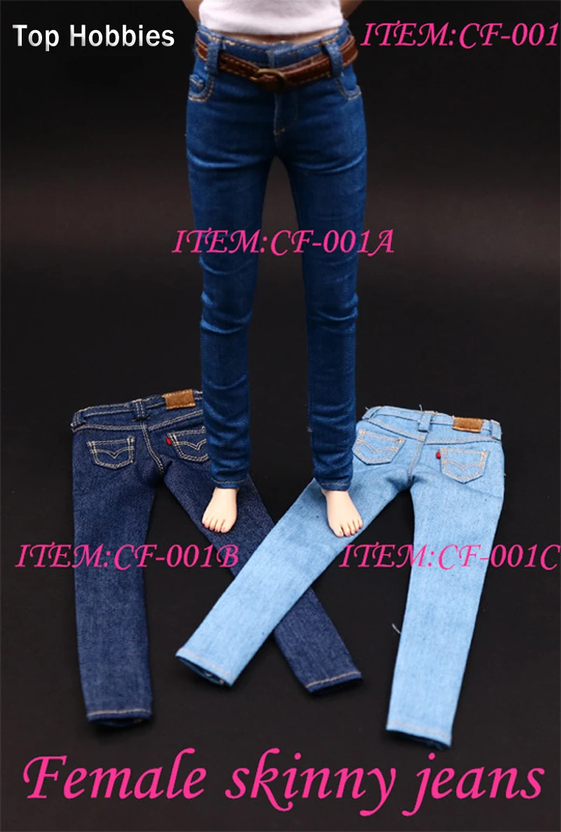 1 teilige männliche Jeans Hose im Maßstab 1//6 für 12 /'/' Actionfiguren