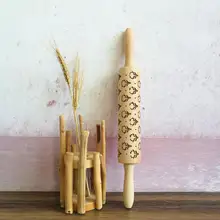 Голова оленя печать Скалка валик тиснением пончик выпечки печенье лапши печенье, фондан, пирог тесто выгравированы ролик питания