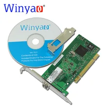 Winyao WY545F PCI Настольный гигабитный волоконный lan Карта для 82545GM PWLA8490MF Однопортовый LC(850nm) волоконная сетевая карта 1000 Мбит/с