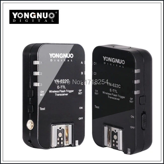 

Yongnuo YN-622C YN 622 Wireless ETTL HSS 1/8000S Flash Trigger 2 Transceivers for Canon 1100D 1000D 650D 600D 550D 7D 5DII 50D