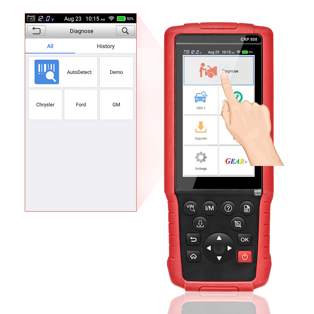 Launch CRP 808 CRP808 полная система OBD2 диагностический инструмент для европейских автомобилей Америка автомобиль и азиатские автомобили много языков