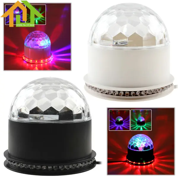 

Glam RGB Color Changing LED Magic Ball Light Disco Stage Lighting Effect Crystal Magic Ball Lamp for KTV DJ Bar Party Club