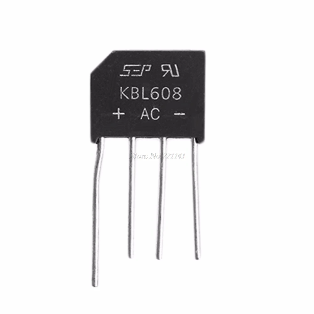 5 шт. KBL608 DIP 6A 800V диодный выпрямительный мост новинка 2018 Прямая