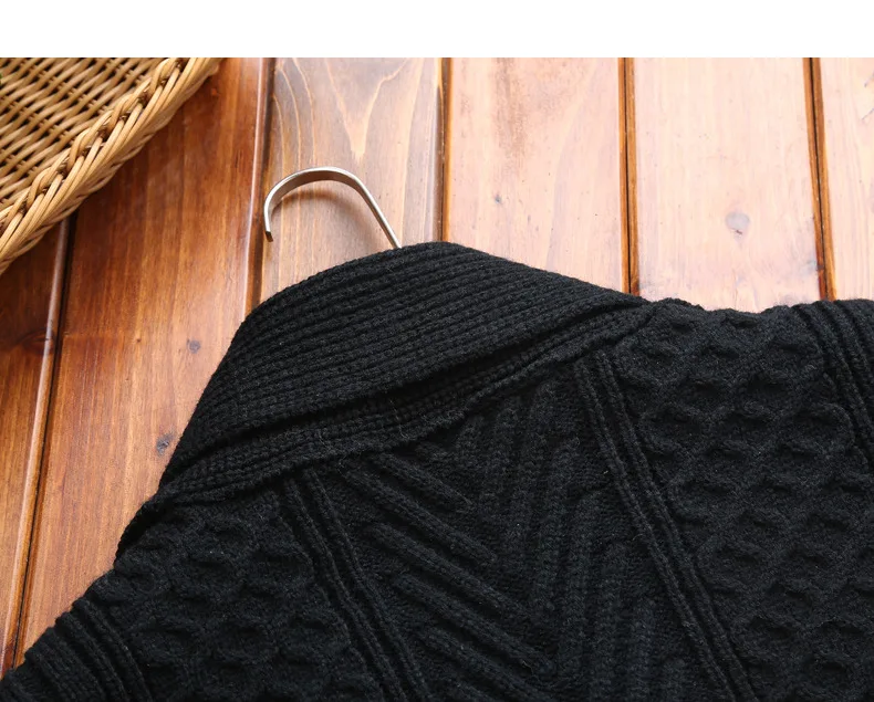 Winter Men Cardigan Coat Thicken Loose Fit Warm Turtleneck Sweater Men Autumn Knited Male Sweatercoat Black Brand Muls M-4XL-13