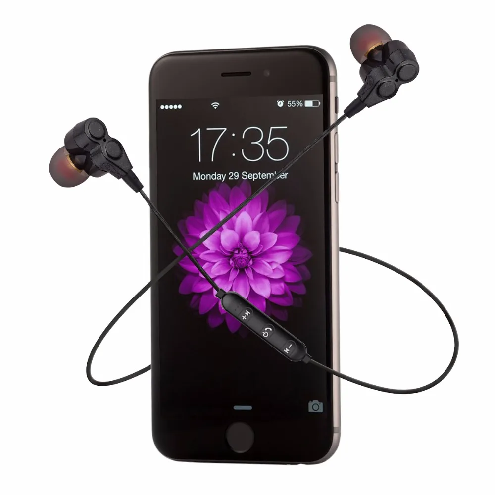 Wireless Headphone In ear Bluetooth Earphone Sports Sweatproof Stereo Headphone With Handsfree Mic For Phone Auriculare