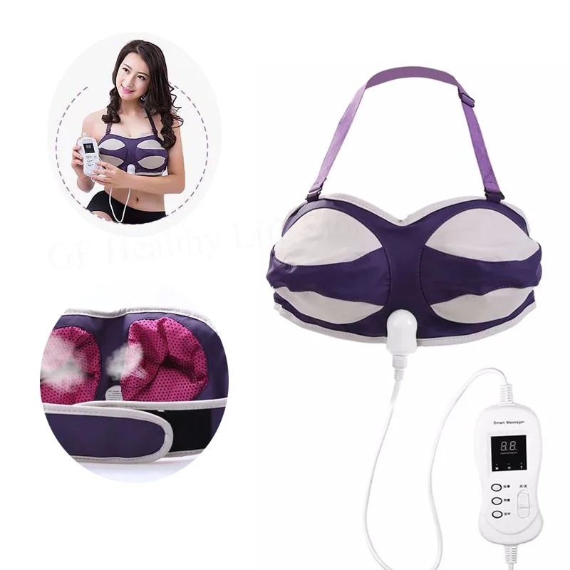 

Enhancement Massage Bra Growth Enlargement Electric Chest Breast Massager BraBra Far Infrared Heating Breast Cup Lift Up Chest