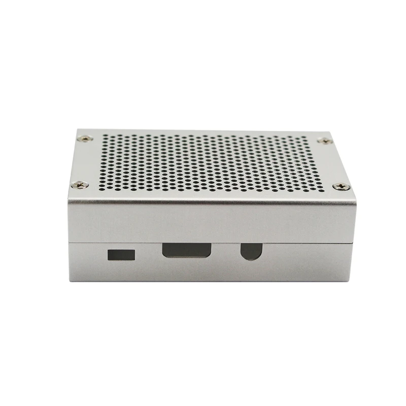 Raspberry pi Modelo b Mais Caixa de Alumínio Caixa de Metal Shell de Gabinete de Cor Prata Ventilador Opcional Compatível para Raspberry pi Modelo b - Imagem 4