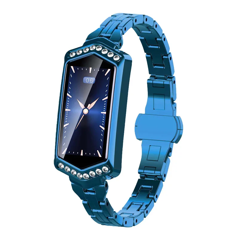 B78 женские Смарт-часы IP67 водонепроницаемый браслет сердечный ритм кровяное давление фитнес-трекер женские умные часы Смарт-браслет - Цвет: Blue