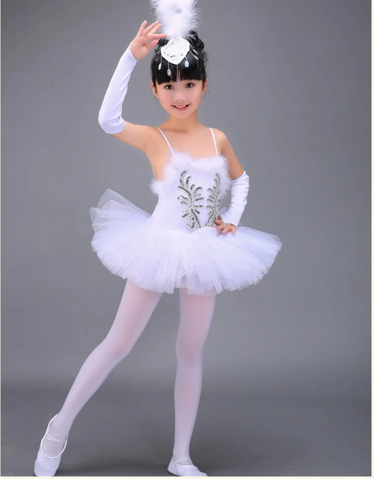 Professional White Swan Lake Ballet Tutu Costume Girls Children Ballerina Dress Kids Ballet Dress Dancewear Dance Dress For Girl