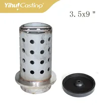 Контейнер с перфорацией с резиновой основой для золота, серебра, латуни, меди, 3,"* 9" Нержавеющая сталь 304 контейнер с перфорацией