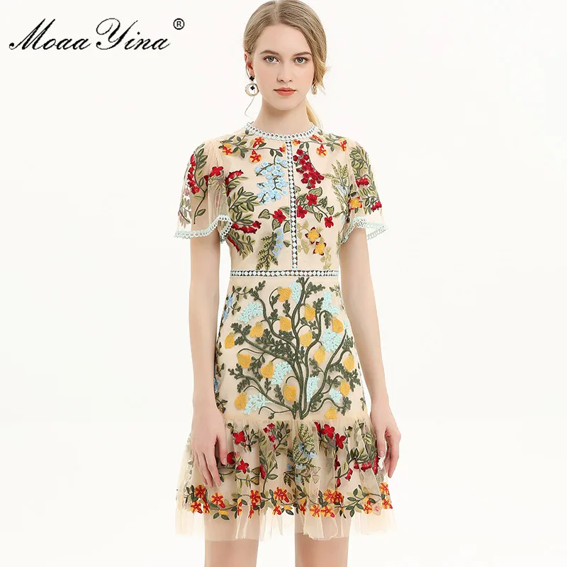MoaaYina Fashion Designer Runway dress Spring