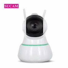 SUCAM Pan Tilt Zoom Wireless IP Camera 1080P Full HD Security Two Wifi Antenna Security Surveillance Wi-fi Cameras TF Card Slot