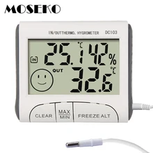 MOSEKO Погодная станция для дома и улицы, измеритель температуры и влажности, температурный дисплей, термометр, гигрометр, монитор