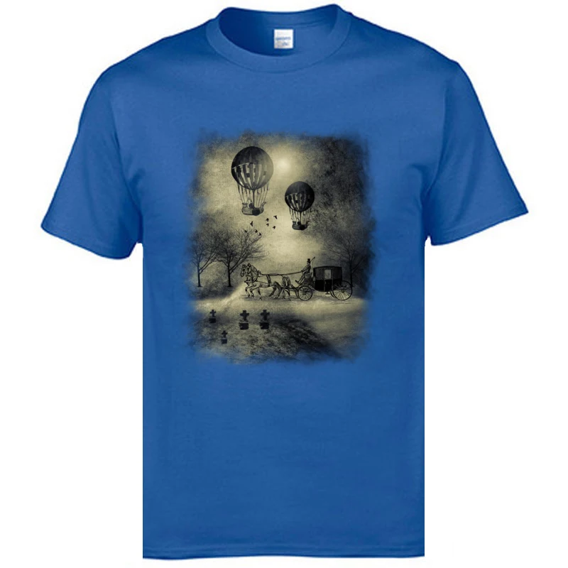 Leisure Chapter I Fashionable Short Sleeve VALENTINE DAY T Shirt Oversized Round Neck 100% Cotton Tee Shirt Student Tshirts Chapter I blue