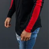 Muscleguys T-Shirt Men 2022 Spring Autumn New Long Sleeve O-Neck T Shirt Men Brand Clothing Fashion Patchwork Cotton Tee Tops ► Photo 3/6