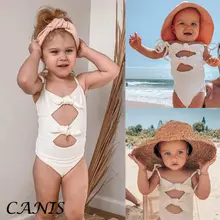 US Newborn Baby Girls Kid Swimsuit One Piece Swimwear Bikini Bathing Suit Beachwear