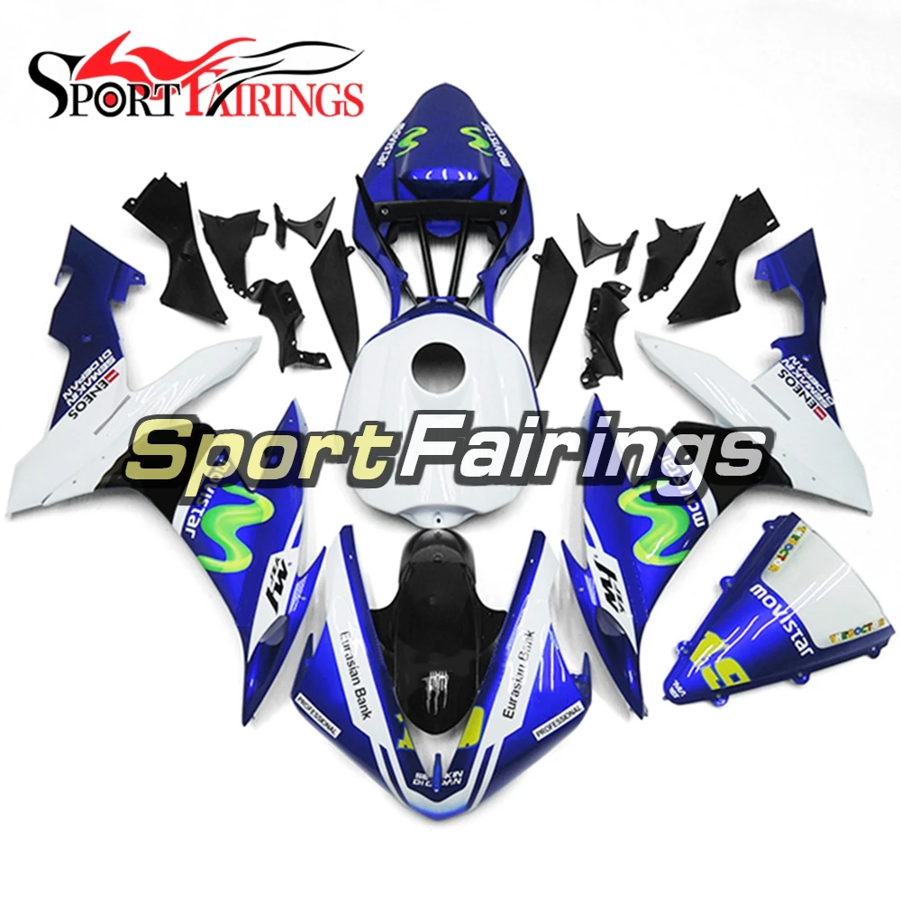 

Racing Full Fairings For Yamaha YZF1000 R1 04 05 06 YZF R1 2004 2005 2006 ABS Plastic Motorcycle Gloss Blue Black 19 Carenes New