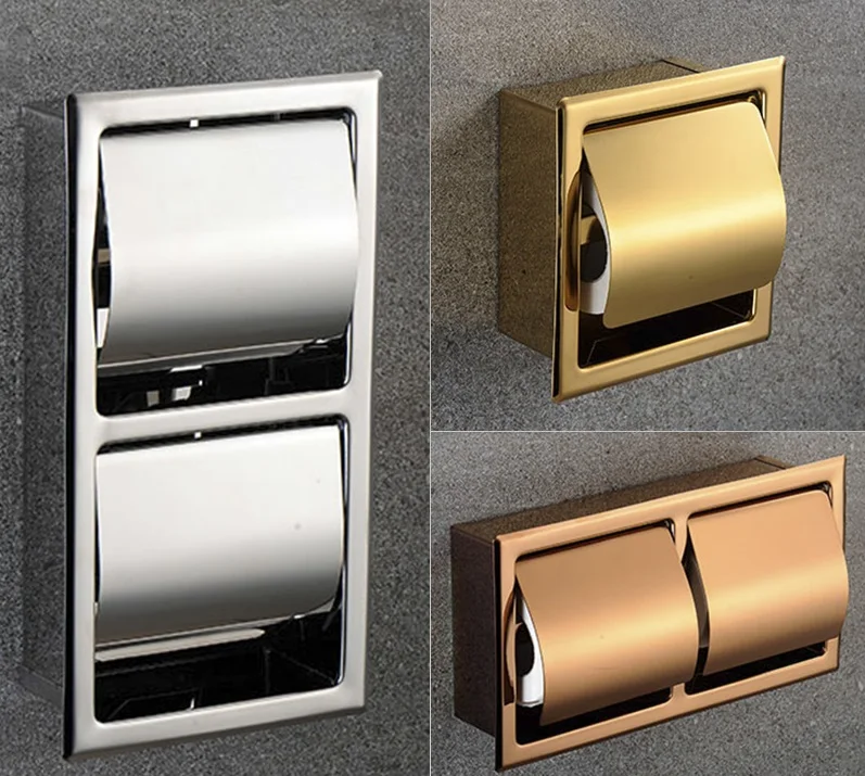 Premintehdw 304 Stainless Steel Polished Wall Recessed Built in Toilet