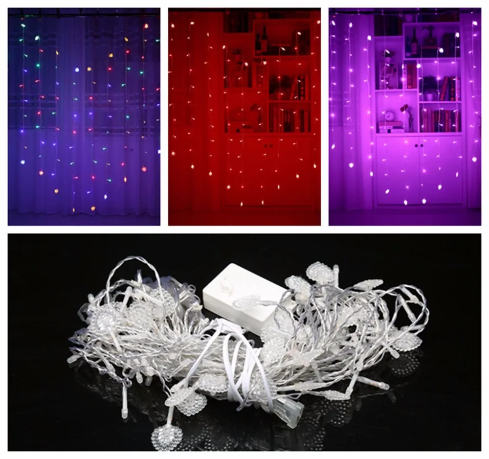 Holiday Light Curtain LOVE LED DIY Christmas/Halloween Decoration