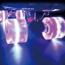 1 Set(2pcs) Pro 60X45mm Pu Rubber Material Led Light Up Wheels for 22 inch Skateboard Longboard Cruiser Skating Board