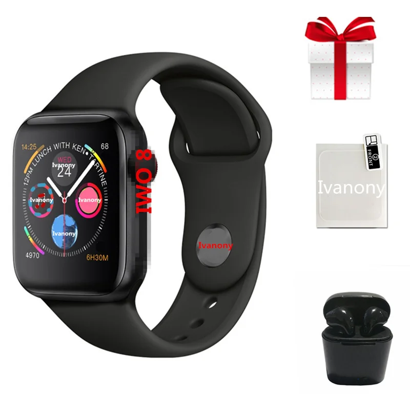

44mm Smart watch IWO8+Airpods+Film/set Bluetooth ECG Health Smart Watch Case for Apple iOS PK IWO 5 6 upgrade Watch series 4