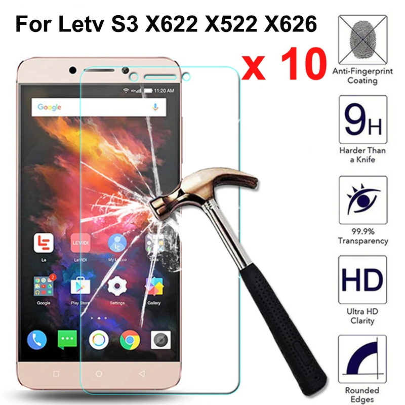 

10PCS LeEco le 2 X527 glass tempered Letv le 2 pro x20 x25 screen protector film Le eco le2 x620 x520 x526 glass Leeco S3 le tv