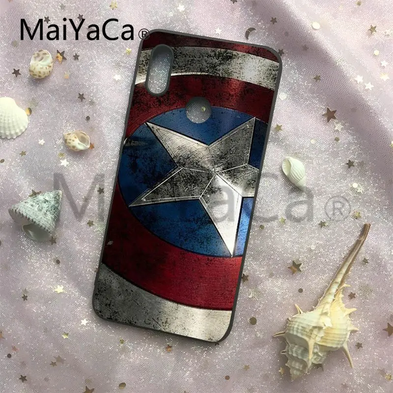 MaiYaCa Capitan America Soft Silicone TPU Cell Cases For Redmi Note 4 5 Redmi 5 5plus Xiaomi 6 6plus 6X 8 8SE MI Note2 3