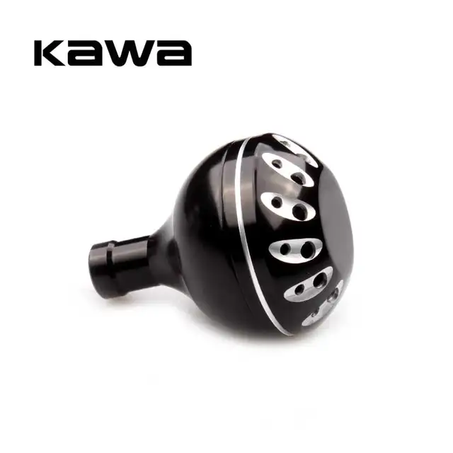 Kawa New Fishing Reel Handle Knob For Daiwa Shimano Spinning Reel For 1500-4000 Model 38mm Diameter Fishing Reel Rocker Knob black silver