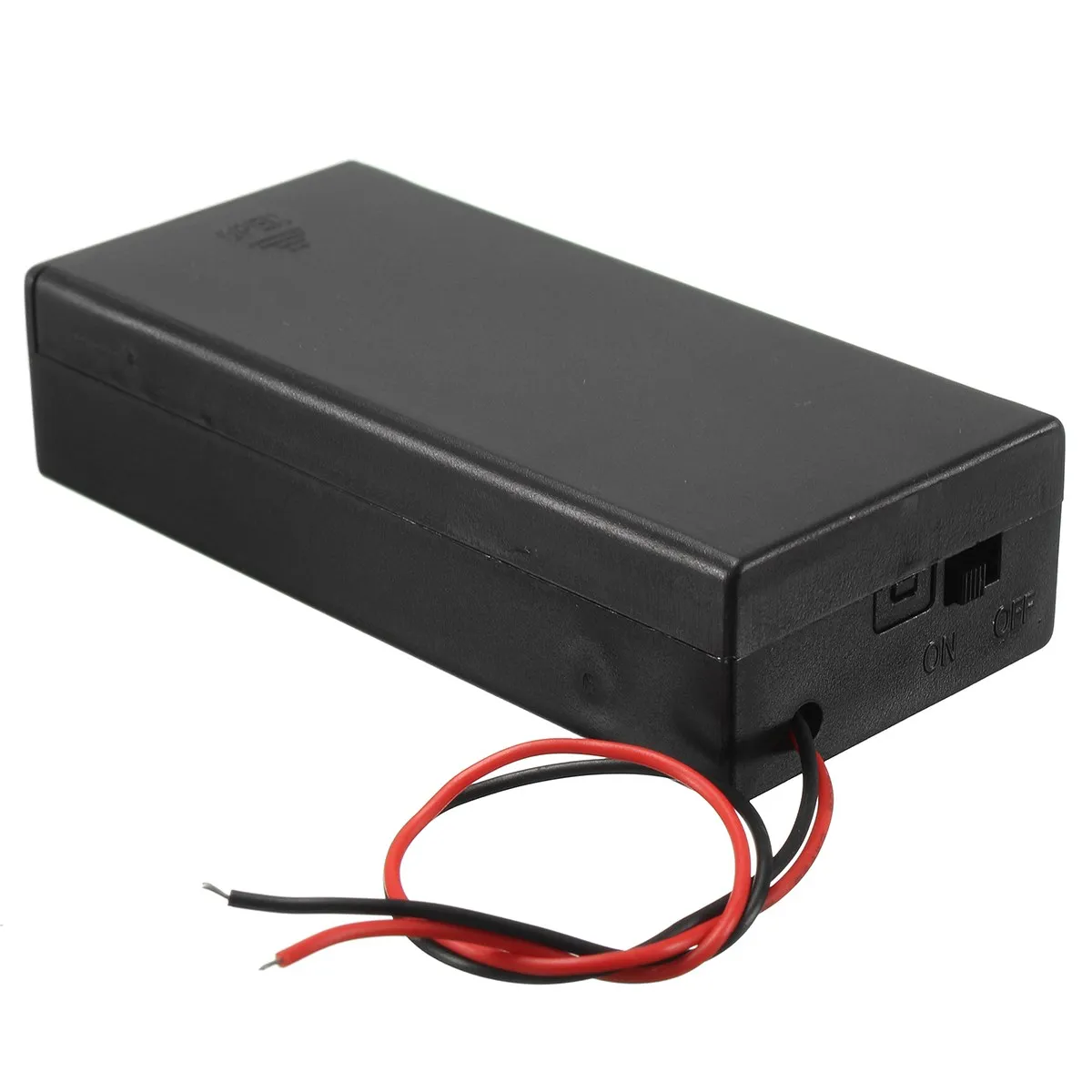New Black Battery Storage Case 3.7V For 2x18650 Batteries Holder Box