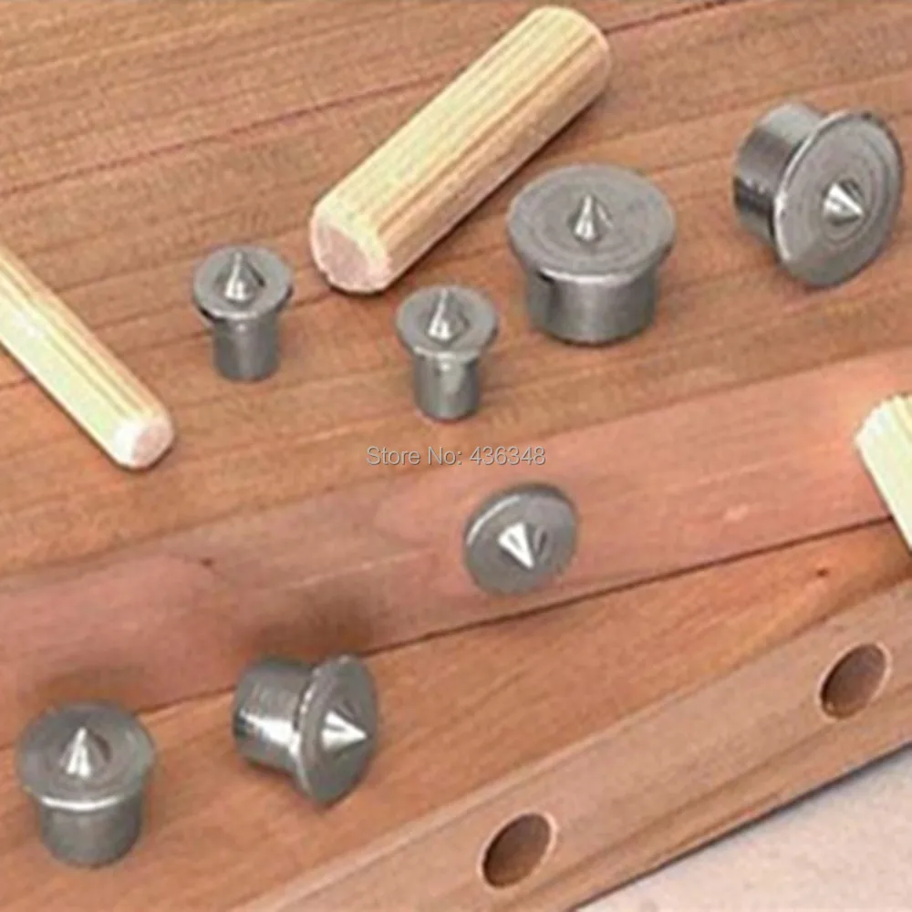 

8pc Dowel Joint Alignment Tool Centre Point Pin Set For 6 8 10 12mm Dowel Holes Woodwork Dowelling Centre Points Dowel Hole Wood