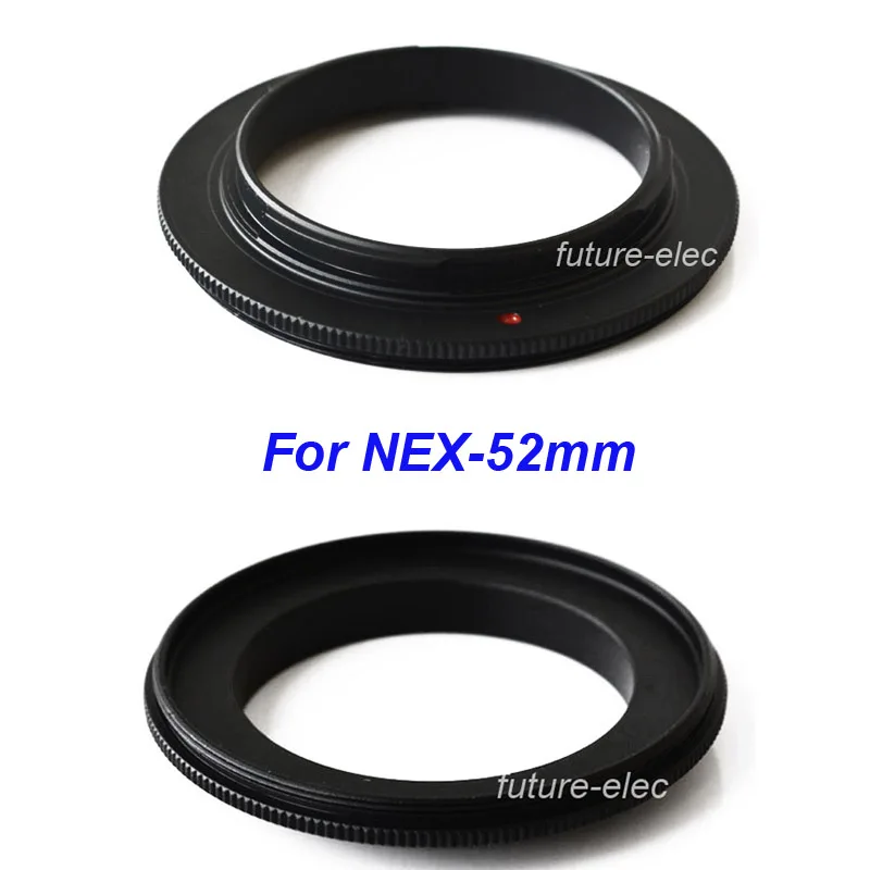 

52 52mm Macro Reversing Reverse Camera Lens Lenses Adapter Converter Ring Close Up for Sony NEX Micro DSLR Digital SLR E Mount